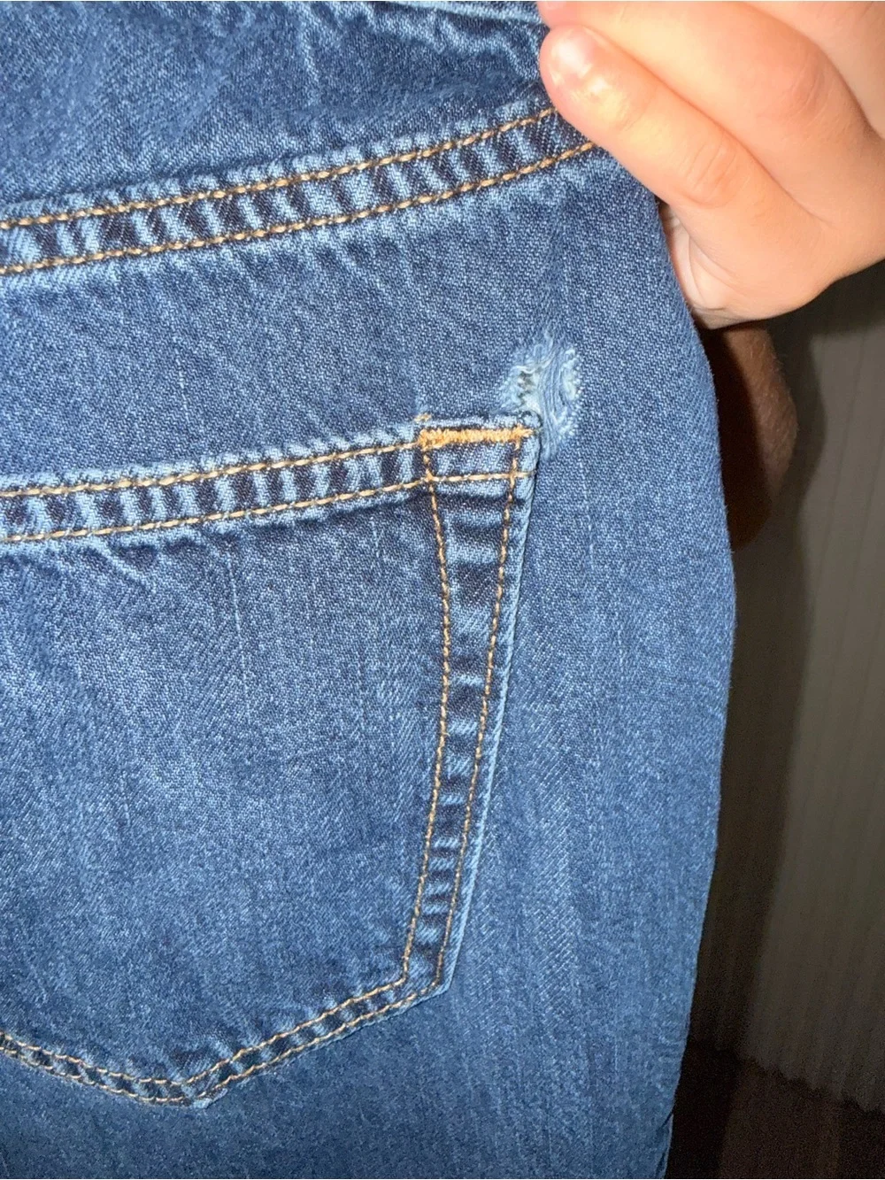 Old Navy Dark Blue Kids' Straight-Leg Jeans